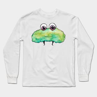 Puffy Green Bean Monster Long Sleeve T-Shirt